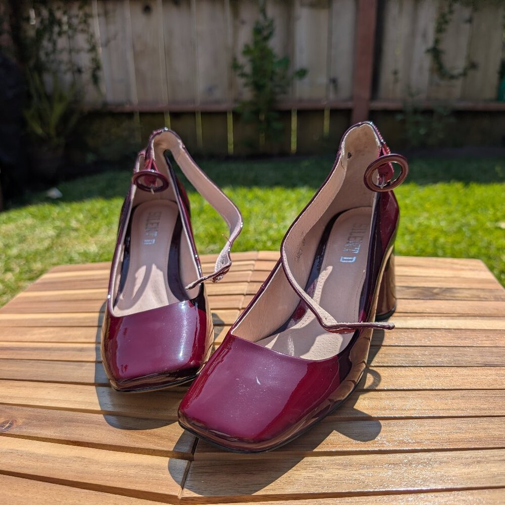 Silent D Patent Heels - Garey Chunky Heel